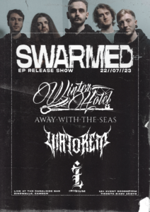 Swarmed headline poster