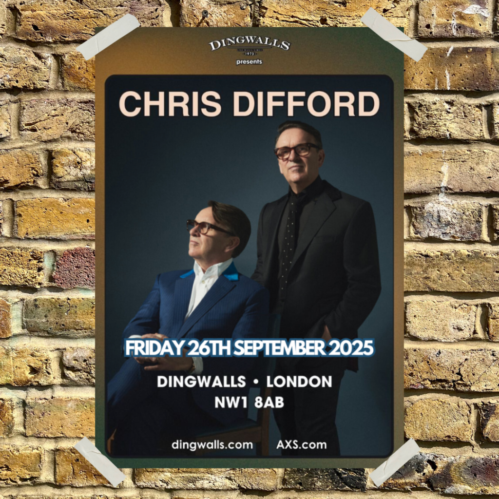Chris Difford playing at Dingwalls on the 26th of September 2025.