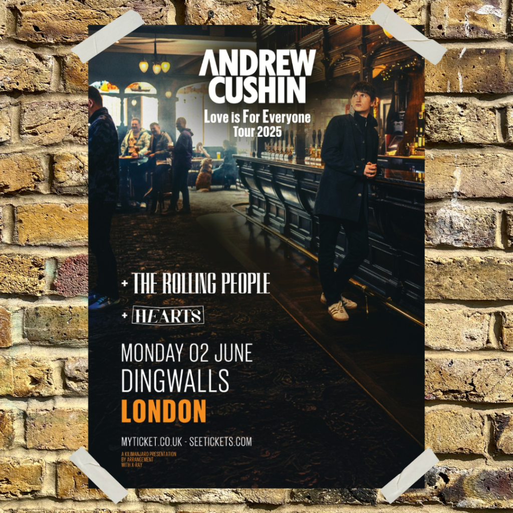 Andrew Cushin performing at Dingwalls on the 2nd of June.
