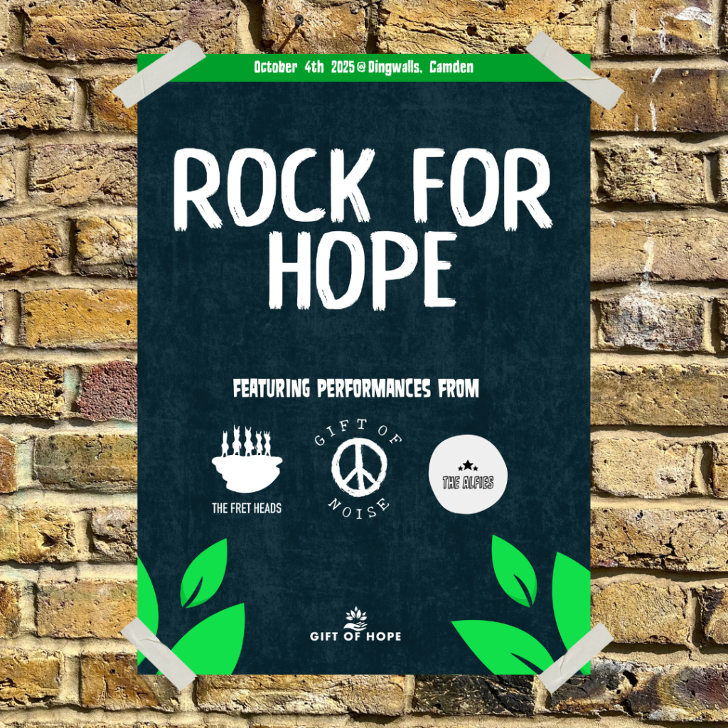 Rock for Hope at Dingwalls on 4th of October 2025