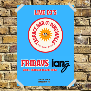 Ian G at Dingwalls on our terrace bar every Sunday!